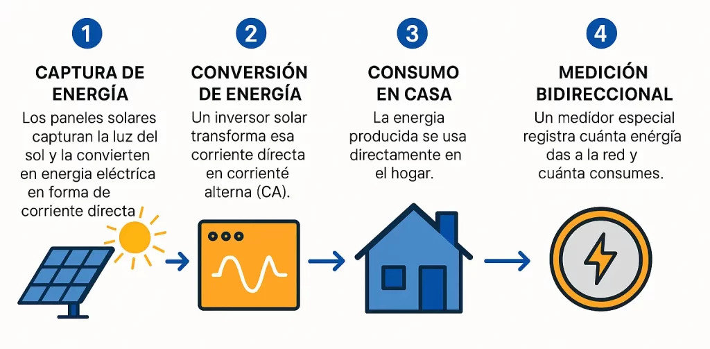 Cómo funcionan los sistemas de casas con paneles solares