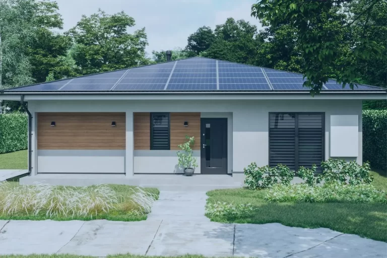 Ejemplos de casas con paneles solares 11