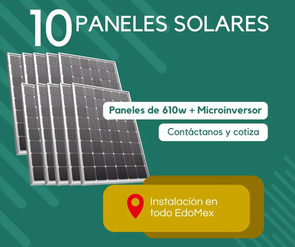 10 Paneles Solares Estado de México