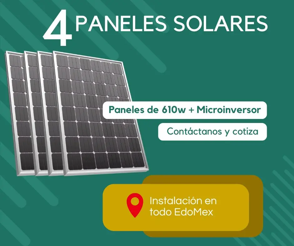 4 Paneles Solares Estado de México