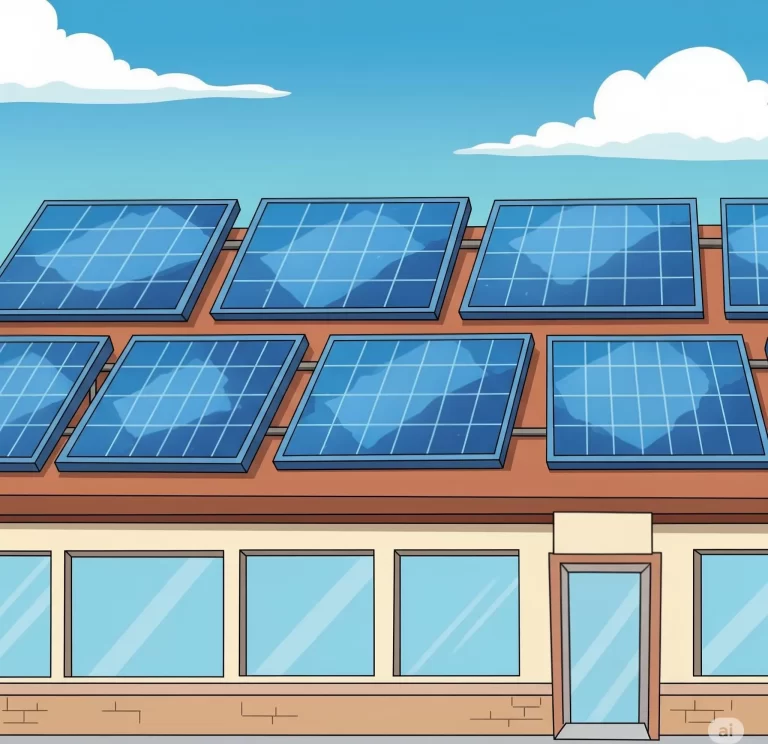 Dibujos de Paneles Solares en caricatura